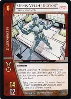 Genis Vell Photon Transformed MXM 216 Uncommon Vs System Marvel X Men Genis Vell Photon Transformed MXM 216 Uncommon Vs System Marvel X Men
