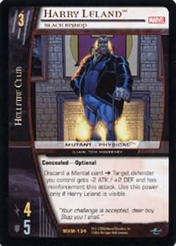 Harry Leland Black Bishop MXM 134 Rare Vs System Marvel X Men Harry Leland Black Bishop MXM 134 Rare Vs System Marvel X Men