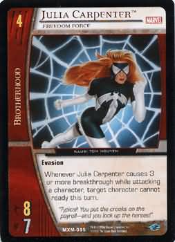 Julia Carpenter Freedom Force MXM 095 Common Vs System Marvel X Men Julia Carpenter Freedom Force MXM 095 Common Vs System Marvel X Men