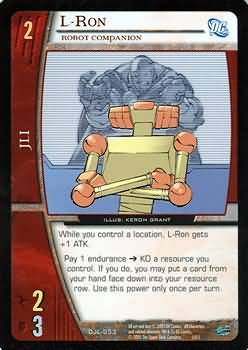 L Ron Robot Companion DJL 053 Uncommon Vs System DC Justice League L Ron Robot Companion DJL 053 Uncommon Vs System DC Justice League