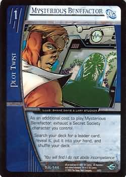 Mysterious Benefactor DJL 144 Uncommon Vs System DC Justice League Mysterious Benefactor DJL 144 Uncommon Vs System DC Justice League