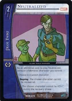 Neutralized MXM 075 Common Vs System Marvel X Men Neutralized MXM 075 Common Vs System Marvel X Men