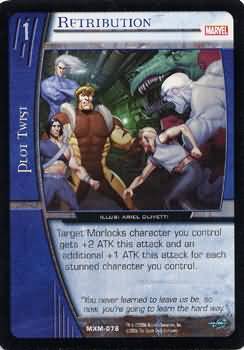 Retribution MXM 076 Common Vs System Marvel X Men Retribution MXM 076 Common Vs System Marvel X Men