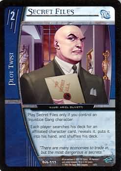 Secret Files DJL 111 Common Vs System DC Justice League Secret Files DJL 111 Common Vs System DC Justice League