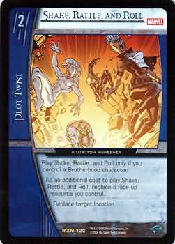 Shake Rattle and Roll MXM 120 Rare Vs System Marvel X Men Shake Rattle and Roll MXM 120 Rare Vs System Marvel X Men