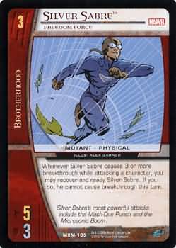 Silver Sabre Freedom Force MXM 105 Common Vs System Marvel X Men Silver Sabre Freedom Force MXM 105 Common Vs System Marvel X Men