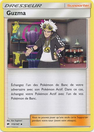 Guzma French 115 147 Uncommon Other Non English Pokemon Singles Guzma French 115 147 Uncommon Other Non English Pokemon Singles