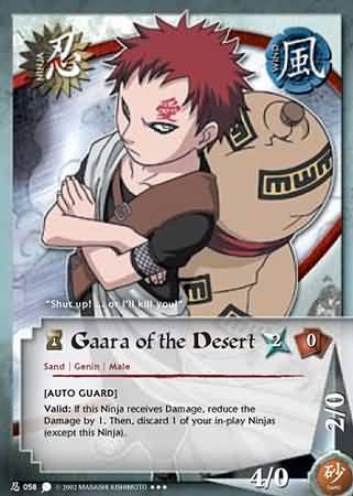 Gaara of the Desert Auto Guard N 058 Super Rare Gaara of the Desert Auto Guard N 058 Super Rare