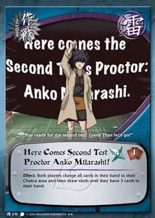 Here comes second test proctor Anko Mitarashi M 070 Rare Naruto Coils of the Snake Here comes second test proctor Anko Mitarashi M 070 Rare Naruto Coils of the Snake