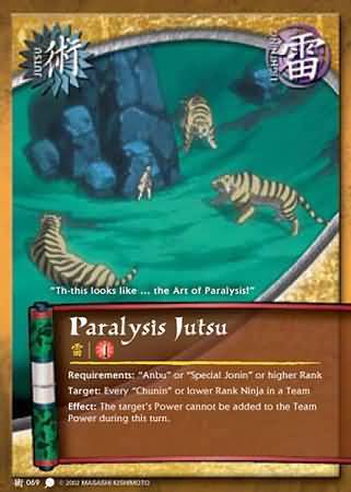 Paralysis Jutsu J 069 Common Paralysis Jutsu J 069 Common