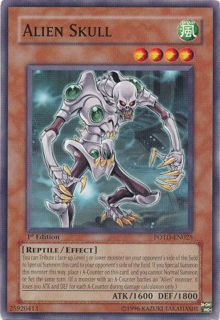 Alien Skull POTD EN025 Common 1st Edition Alien Skull POTD EN025 Common 1st Edition