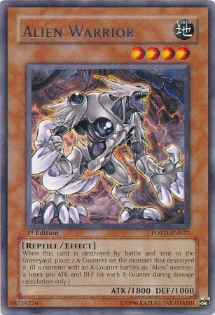 Alien Warrior POTD EN027 Rare 1st Edition Power of the Duelist POTD 1st Edition Singles Alien Warrior POTD EN027 Rare 1st Edition Power of the Duelist POTD 1st Edition Singles