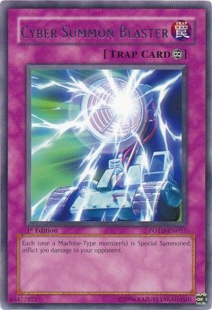 Cyber Summon Blaster POTD EN057 Rare 1st Edition Cyber Summon Blaster POTD EN057 Rare 1st Edition