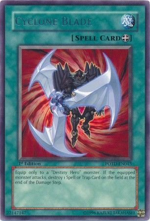 Cyclone Blade POTD EN043 Rare 1st Edition Cyclone Blade POTD EN043 Rare 1st Edition