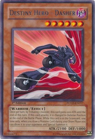 Destiny Hero Dasher POTD EN017 Rare 1st Edition Destiny Hero Dasher POTD EN017 Rare 1st Edition