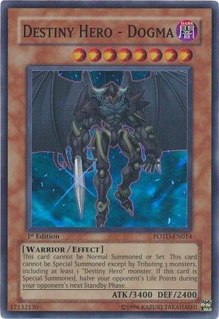Destiny Hero Dogma POTD EN014 Super Rare 1st Edition Destiny Hero Dogma POTD EN014 Super Rare 1st Edition