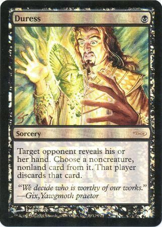 Duress FNM Foil Promo Magic The Gathering Promo Cards Duress FNM Foil Promo Magic The Gathering Promo Cards