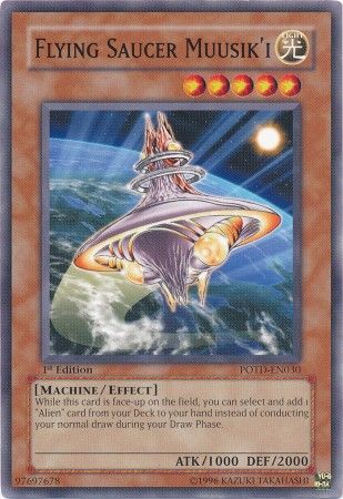 Flying Saucer Muusik i POTD EN030 Common 1st Edition Power of the Duelist POTD 1st Edition Singles Flying Saucer Muusik i POTD EN030 Common 1st Edition Power of the Duelist POTD 1st Edition Singles