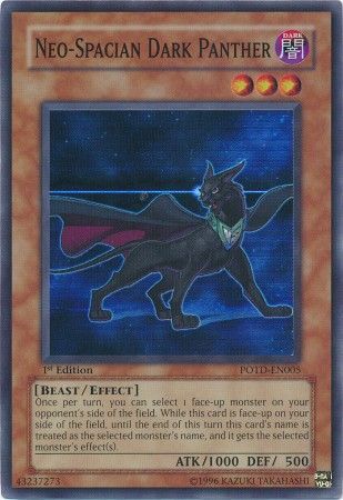 Neo Spacian Dark Panther POTD EN005 Super Rare 1st Edition Power of the Duelist POTD 1st Edition Singles Neo Spacian Dark Panther POTD EN005 Super Rare 1st Edition Power of the Duelist POTD 1st Edition Singles