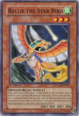 Rallis the Star Bird POTD EN007 Common 1st Edition Rallis the Star Bird POTD EN007 Common 1st Edition