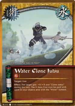 Water Clone Jutsu 012 Common Naruto CCG Promos Water Clone Jutsu 012 Common Naruto CCG Promos
