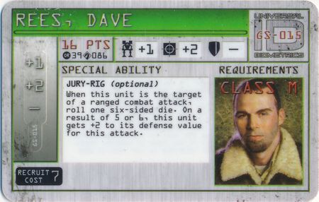 Dave Rees GS 015 Mechwarrior Cards All Dave Rees GS 015 Mechwarrior Cards All