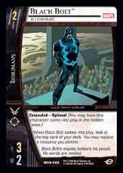 Black Bolt Illuminati MHG 092 Common Vs System Marvel Heralds of Galactus Black Bolt Illuminati MHG 092 Common Vs System Marvel Heralds of Galactus
