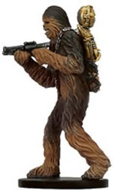 Chewbacca with C 3PO 06 Bounty Hunters Star Wars Miniatures Very Rare Bounty Hunters Singles Chewbacca with C 3PO 06 Bounty Hunters Star Wars Miniatures Very Rare Bounty Hunters Singles