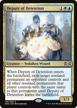 Deputy of Detention 165 259 Ravnica Allegiance Singles Deputy of Detention 165 259 Ravnica Allegiance Singles