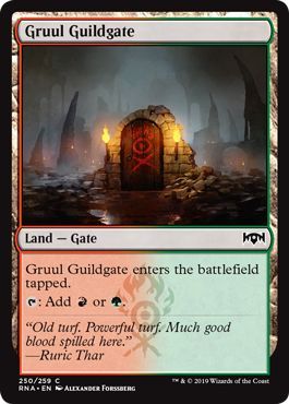 Gruul Guildgate 250 259 Ravnica Allegiance Singles Gruul Guildgate 250 259 Ravnica Allegiance Singles
