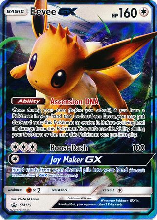 Carte Pokémon Eevee GX SM242 de la série Promos Soleil et Lune en