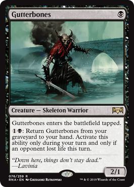 Gutterbones 076 259 Ravnica Allegiance Singles Gutterbones 076 259 Ravnica Allegiance Singles