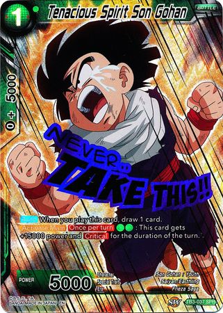 Tenacious Spirit Son Gohan TB3 037 Special Rare SPR Clash of Fates Foil Singles Tenacious Spirit Son Gohan TB3 037 Special Rare SPR Clash of Fates Foil Singles