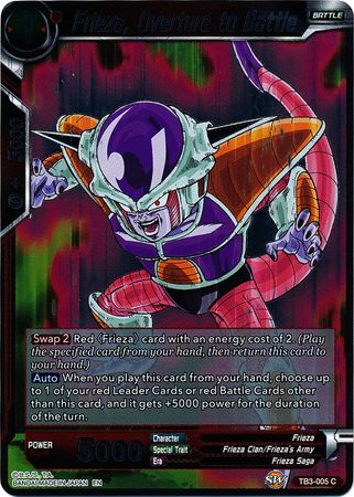 Frieza Overture to Battle TB3 005 Foil Common Clash of Fates Foil Singles Frieza Overture to Battle TB3 005 Foil Common Clash of Fates Foil Singles