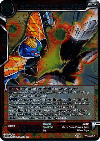Strikeforce Burter TB3 008 Foil Common Clash of Fates Foil Singles Strikeforce Burter TB3 008 Foil Common Clash of Fates Foil Singles