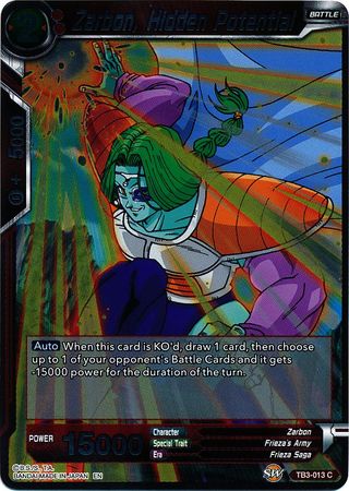 Zarbon Hidden Potential TB3 013 Foil Common Clash of Fates Foil Singles Zarbon Hidden Potential TB3 013 Foil Common Clash of Fates Foil Singles