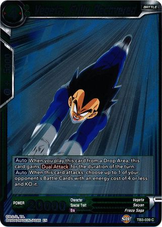 Vegeta Fully Recovered TB3 039 Foil Common Vegeta Fully Recovered TB3 039 Foil Common