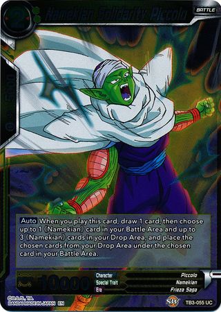 Namekian Solidarity Piccolo TB3 055 Foil Uncommon Clash of Fates Foil Singles Namekian Solidarity Piccolo TB3 055 Foil Uncommon Clash of Fates Foil Singles