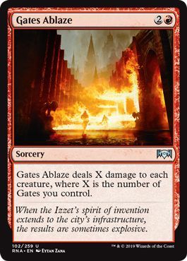 Gates Ablaze 102 259 Ravnica Allegiance Singles Gates Ablaze 102 259 Ravnica Allegiance Singles