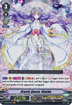 Oracle Queen Himiko V EB04 001EN Vanguard Rare VR V Extra Booster 4 The Answer of Truth Singles Oracle Queen Himiko V EB04 001EN Vanguard Rare VR V Extra Booster 4 The Answer of Truth Singles