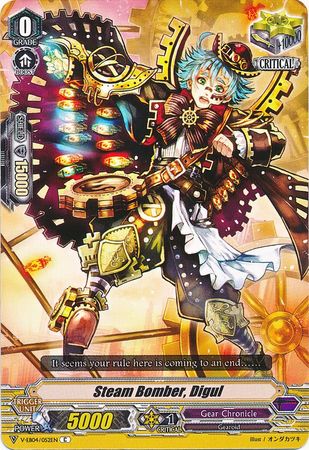 Common Card Cardfight Vanguard TCG: Steam Bomber Digul V-EB04//052EN C