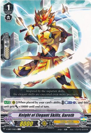 Knight of Elegant Skills Gareth V EB03 048 EN Common C Knight of Elegant Skills Gareth V EB03 048 EN Common C