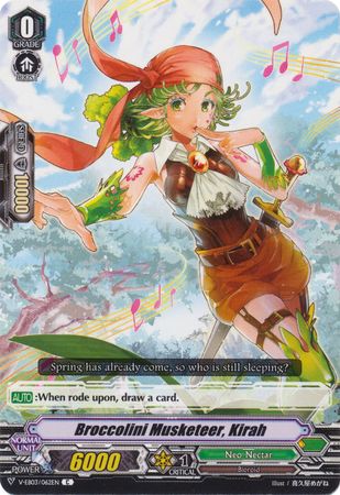 Broccolini Musketeer Kirah V EB03 062 EN Common C V Extra Booster 3 UltraRare Miracle Collection Singles Broccolini Musketeer Kirah V EB03 062 EN Common C V Extra Booster 3 UltraRare Miracle Collection Singles