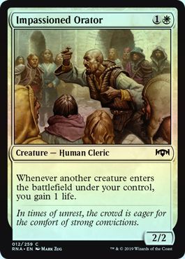 Impassioned Orator 012 259 Foil Ravnica Allegiance Foil Singles Impassioned Orator 012 259 Foil Ravnica Allegiance Foil Singles