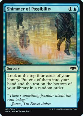 Shimmer of Possibility 051 259 Foil Ravnica Allegiance Foil Singles Shimmer of Possibility 051 259 Foil Ravnica Allegiance Foil Singles