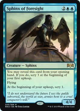 Sphinx of Foresight 055 259 Foil Ravnica Allegiance Foil Singles Sphinx of Foresight 055 259 Foil Ravnica Allegiance Foil Singles