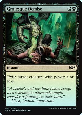 Grotesque Demise 075 259 Foil Ravnica Allegiance Foil Singles Grotesque Demise 075 259 Foil Ravnica Allegiance Foil Singles