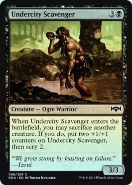 Undercity Scavenger 088 259 Foil Ravnica Allegiance Foil Singles Undercity Scavenger 088 259 Foil Ravnica Allegiance Foil Singles