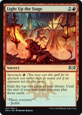 Light Up the Stage 107 259 Foil Ravnica Allegiance Foil Singles Light Up the Stage 107 259 Foil Ravnica Allegiance Foil Singles