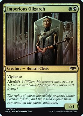 Imperious Oligarch 184 259 Foil Ravnica Allegiance Foil Singles Imperious Oligarch 184 259 Foil Ravnica Allegiance Foil Singles